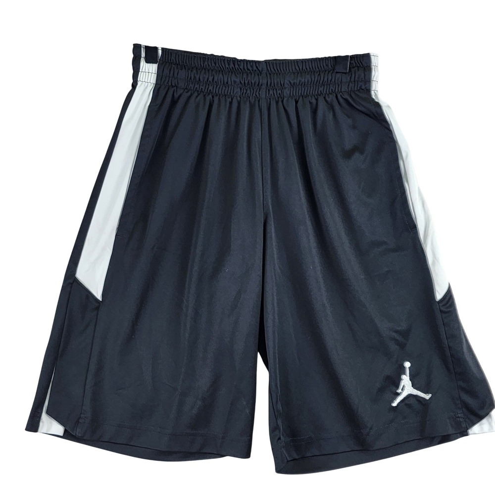 Jordan Dri-FIT Basketball Shorts Mens Small Black White Jumpman‎ Athletic Gym